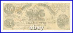 1861 CT-14 $50 The Confederate States of America (CTFT.) Note CIVIL WAR Era