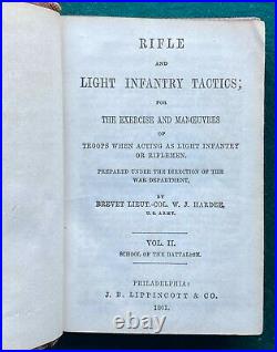 1861 Hardee Confederate Rifle Light Infantry Tactic Battle Maps Civil War vol. 2