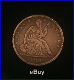 1861-O Seated Liberty Half Dollar. Civil War Confederate Coin