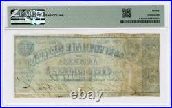 1861 T-12 $5 The Confederate States of America Note CIVIL WAR Era PMG VF 20