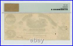 1861 T-13 $100 The Confederate States of America Note CIVIL WAR Era PMG AU 58