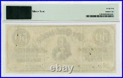 1861 T-16 $50 The Confederate States of America Note CIVIL WAR Era PMG VF 35