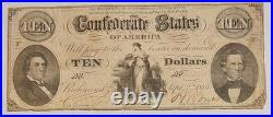 1861 T-25 Confederate States Of America Dollars $100 Bill CIVIL WAR CSA Money VF 1861 T-25 Confederate States Of America Dollars $100 Bill CIVIL WAR CSA Money VF
