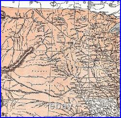 1861 United States Map Slave States Civil War Western Territories Confederate AZ