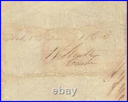 1862 $100 Manuscript Signed Confederate States Currency CIVIL War Note Money