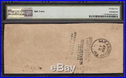 1862 $100 San Antonio Texas Stamp Confederate States CIVIL War Note T-39 Pmg Vf