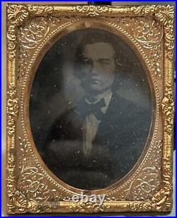 1862 1869 Civil War Era Ambrotype Tin Type Photo Of Confederate Soldier & Wife