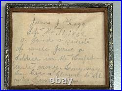 1862 1869 Civil War Era Ambrotype Tin Type Photo Of Confederate Soldier & Wife