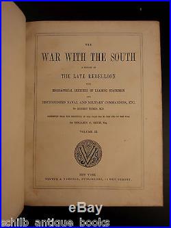 1862 1st ed War with the South CIVIL WAR Confederate Military CSA Tomes 3v SET
