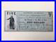 1862 $5 Texas Confederate Civil War Warrant for Military Service UNCANCELLED