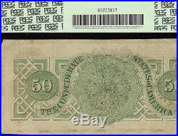 1862 $50 Dollar Bill Confederate States Currency CIVIL War Note Better T-50 Pcgs