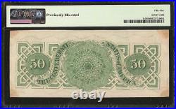 1862 $50 Dollar Confederate States Currency CIVIL War Note Better T-50 Pmg 55