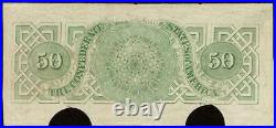 1862 $50 Dollar Confederate States Currency CIVIL War Note Old Paper Money T-50