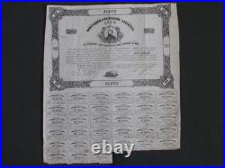 1862 CIVIL WAR $ 50.00 CONFEDERATE LOAN BOND TYPE 106 B-132 / Cr-21