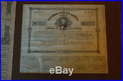 1862 Civil War Confederate States of America Framed $500 Bond #24 and #1027