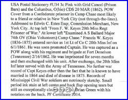 1862 Civil War Prisoner of War Camp Chase Confederate Captured Dover Tennessee 1862 Civil War Prisoner of War Camp Chase Confederate Captured Dover Tennessee