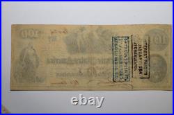 1862 Confederate $100 Civil War Notes/Bonds Grades Very Fine (serial #47573)