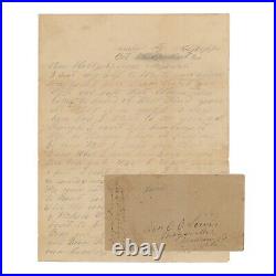 1862 Confederate Civil War Letter 35th Alabama Second Battle of Corinth