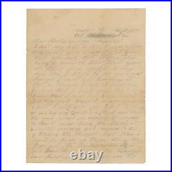 1862 Confederate Civil War Letter 35th Alabama Second Battle of Corinth