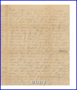 1862 Confederate Civil War Letter 35th Alabama Second Battle of Corinth