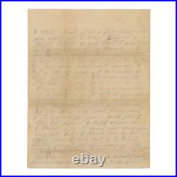 1862 Confederate Civil War Letter 35th Alabama Second Battle of Corinth