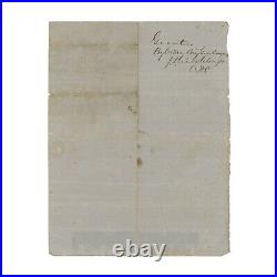1862 Confederate Civil War Medical Pass Signed by Phillips' Legion Officers (GA)