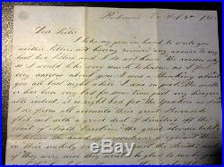 1862 Confederate Soldier Civil War Letter Richmond Virginia Burnside Fleet