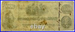 1862 Confederate States $100 T-41 Note Personal Inscription Civil War Note 1862 Confederate States $100 T-41 Note Personal Inscription Civil War Note