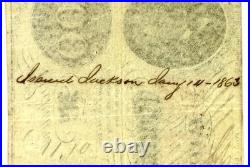 1862 Confederate States $100 T-41 Note Personal Inscription Civil War Note 1862 Confederate States $100 T-41 Note Personal Inscription Civil War Note