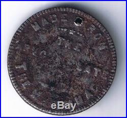 1862 Merrimac Medal Token Confederate Civil War Relic coin Schenkman ME-1