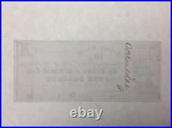 1862 Texas $10 Confederate Civil War Warrant CR 18