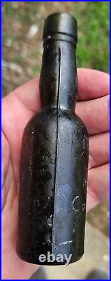 1862 civil war bottle with engrave confederate