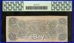 1863 $10 Dollar Confederate States Currency CIVIL War Note Paper Money T-59 Pcgs