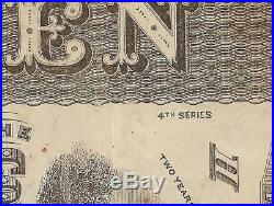 1863 $10 RV 4th SERIES CONFEDERATE STATES CURRENCY CIVIL WAR NOTE T-59 PF-7 PMG