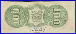 1863 $100 Dollar Confederate States Currency CIVIL War Note Paper Money T-56 Au