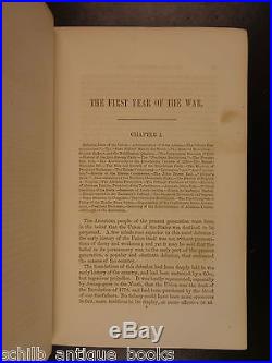 1863 1st ed Southern History of the CIVIL WAR Confederate Pollard CSA Rob E Lee