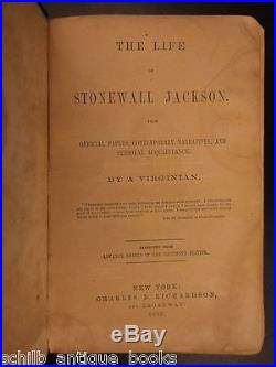 1863 1st ed Stonewall Jackson American CIVIL WAR Confederate General Battle CSA