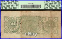 1863 $50 Jefferson Davis Confederate States Currency CIVIL War Note T-57 Pcgs 25