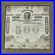 1863 $500 Confederate States of America Civil War Bond