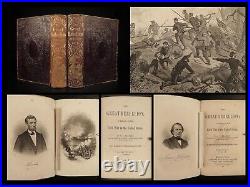 1863 Civil War 1ed The Great Rebellion US Confederate Union Lee Grant Headley 2v