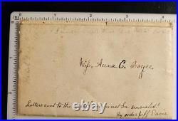 1863 Civil War Confederate Censored Letter to VT Woman Anna Royce, Original Poem