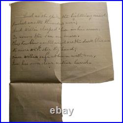 1863 Civil War Confederate Censored Letter to VT Woman Anna Royce, Original Poem