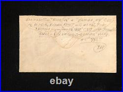 1863 Confederate CIVIL War Prisoner's Cover Elmira Prison Csa #12 + #65