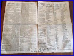 1863 Confederate Civil War Era Newspaper Wilmington North Carolina, Auctions, NC