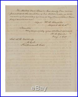 1863 Confederate Civil War Report Re Impressment Act & South Carolina Supplies