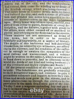 1863 Confederate Civil War newspaper day after Pres LINCOLN's GETTYSBURG ADDRESS