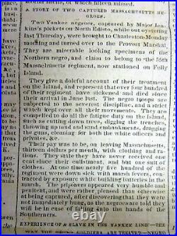 1863 Confederate Civil War newspaper day after Pres LINCOLN's GETTYSBURG ADDRESS