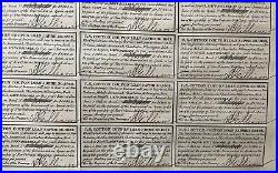 1863 Confederate States Of America $1000 Civil War Bond C. S. Cotton Loan SC