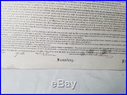1863 Insurance Policy Whaling Ship Mary Ann Against Attack Civil War Confederate