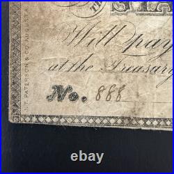 1863 North Carolina $2 Confederate Note Raleigh Civil War Era Hole